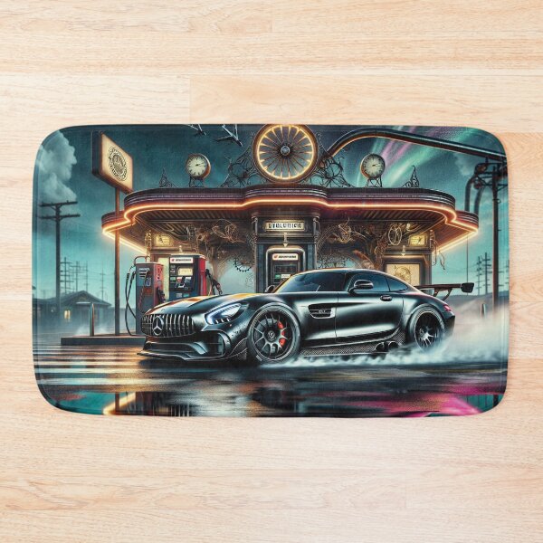 Item preview, Black Mercedes-AMG GT wall art designed and sold by Random Designs.