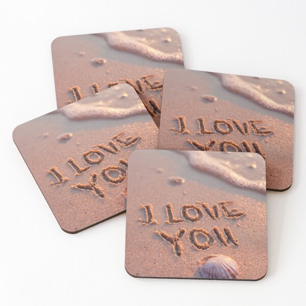 Item preview, I Love You Written In Beach Sand designed and sold by chase-thewave.