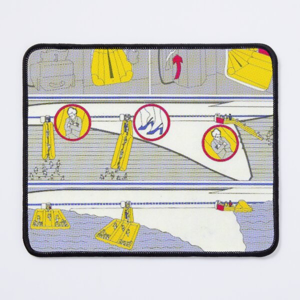 Item preview, Retro Concorde Safety Card designed and sold by LilacFrost.