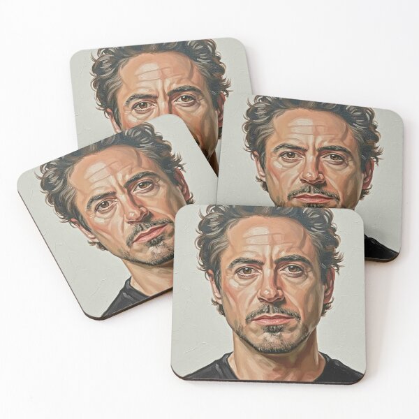 Item preview, The Genius Architect: Robert Downey Jr. Masterful Impasto Portrait designed and sold by Art's Diner.