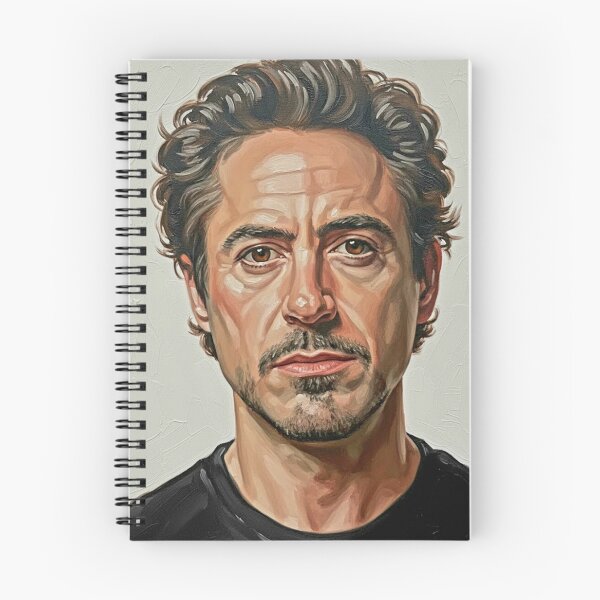 Item preview, The Genius Architect: Robert Downey Jr. Masterful Impasto Portrait designed and sold by Art's Diner.