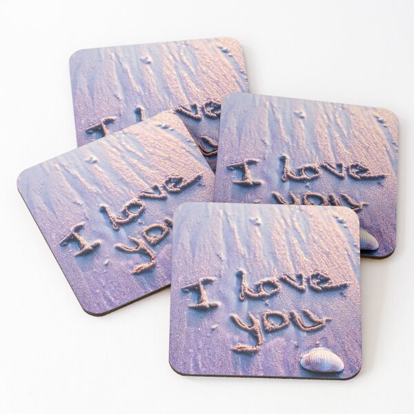 Item preview, I Love You Inscribed Beach Sand And Seashell designed and sold by chase-thewave.