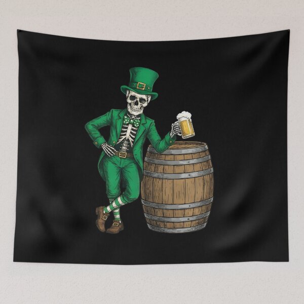Item preview, St Patricks Day Skeleton Irish Beer designed and sold by KroghDs.