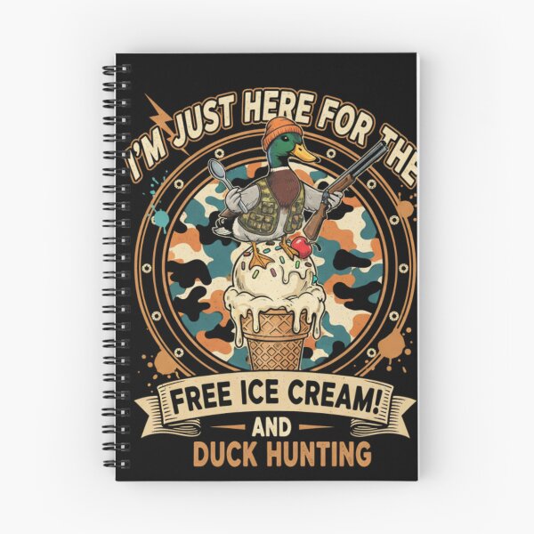 Item preview, Free Ice Cream and Duck Hunting - Funny Hunter Mallard Graphic designed and sold by Wear Sculpt.