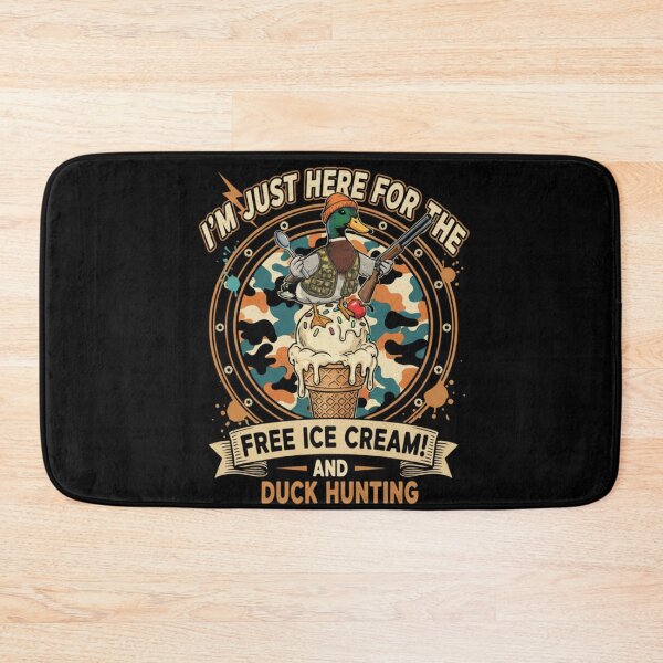 Item preview, Free Ice Cream and Duck Hunting - Funny Hunter Mallard Graphic designed and sold by Wear Sculpt.
