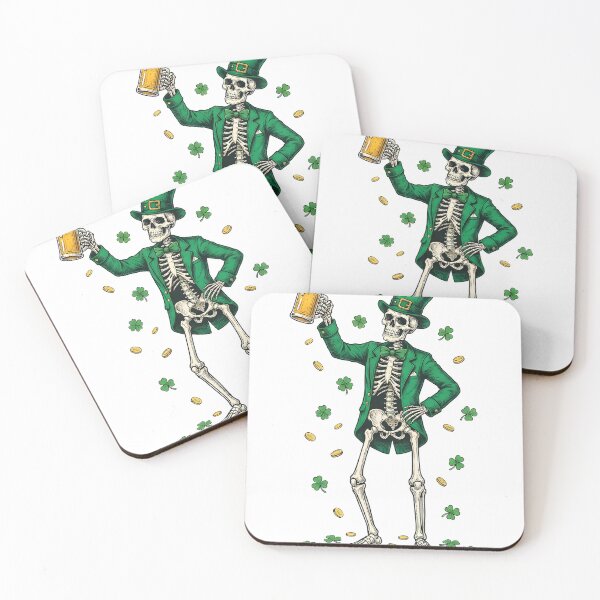 Item preview, St Patricks Day Beer Lover Skeleton designed and sold by KroghDs.