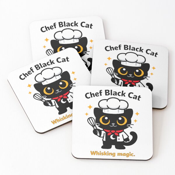 Item preview, Chef Black Cat – Whisking Magic designed and sold by Black Cat Merch Company.