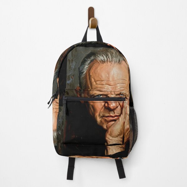 Item preview, The Master’s Silence: Anthony Hopkins Soulful Impasto Portrait designed and sold by Art's Diner.
