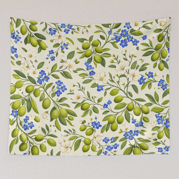 Item preview, Olives Botanicals Lovely Romantic Little Blue Flowers designed and sold by scicilysimonee.
