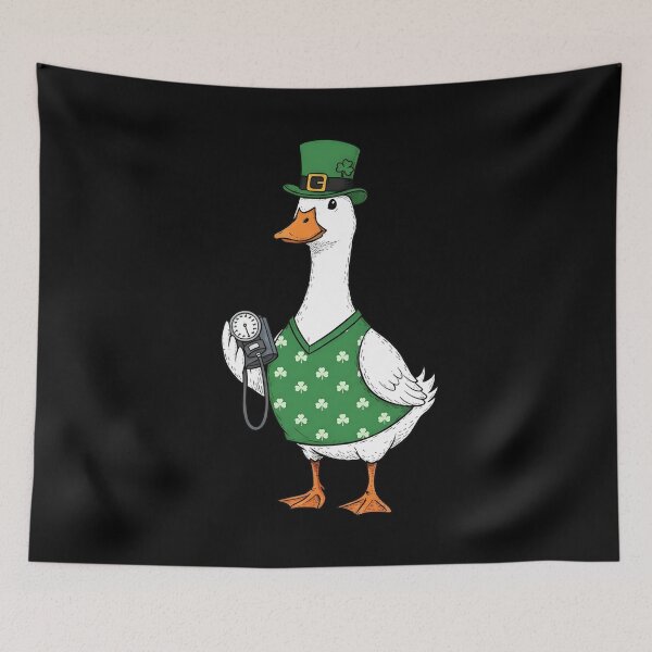 Item preview, St Patricks Day Lucky Duck Runner designed and sold by KroghDs.