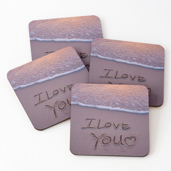 Item preview, I Love You Sand Writing At Sunset designed and sold by chase-thewave.