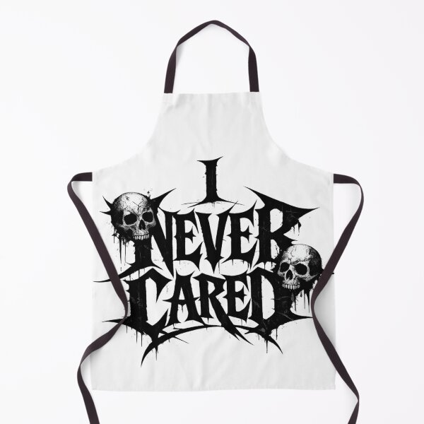 Item preview, I Never Cared - Gothic Skull Design designed and sold by SidTastic .