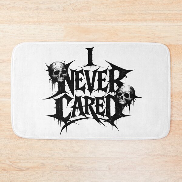 Item preview, I Never Cared - Gothic Skull Design designed and sold by SidTastic .