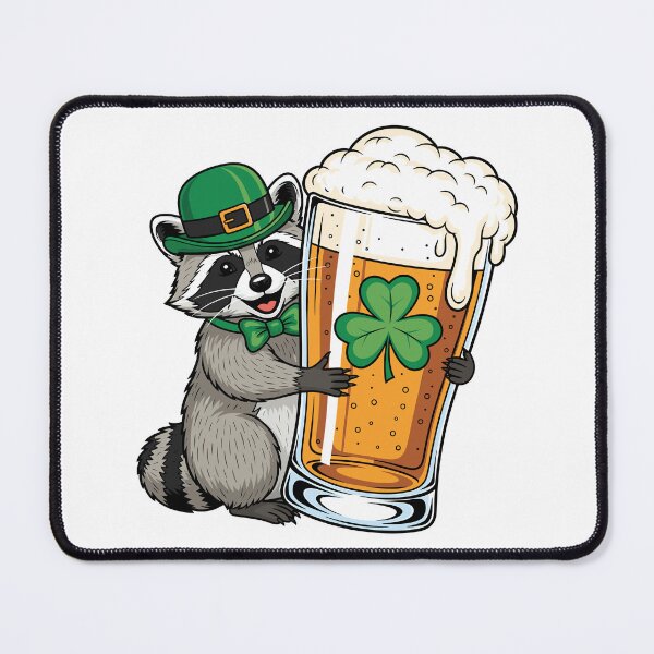 Item preview, St Patricks Day Beer Raccoon designed and sold by KroghDs.