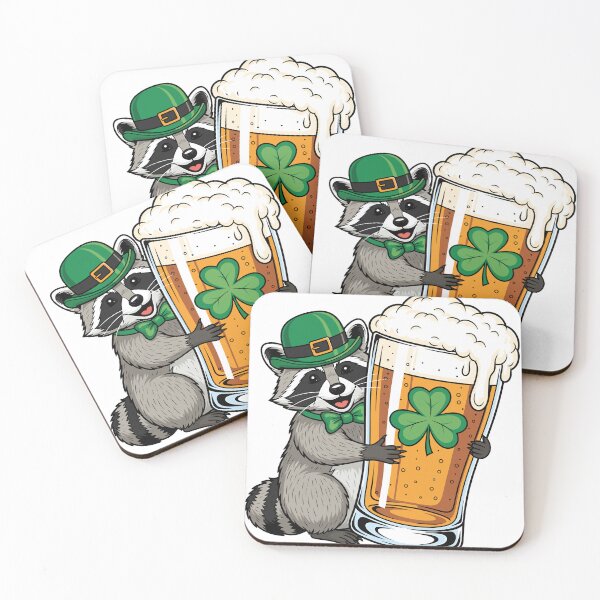 Item preview, St Patricks Day Beer Raccoon designed and sold by KroghDs.