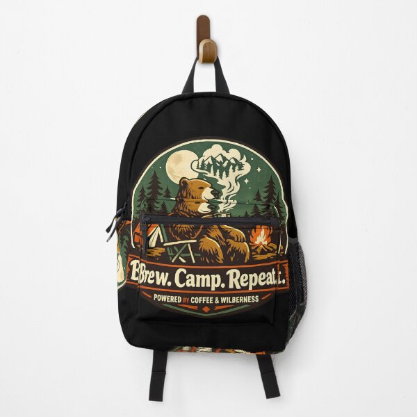 Item preview, Brew Camp Repeat Bear Cute designed and sold by MJO80.