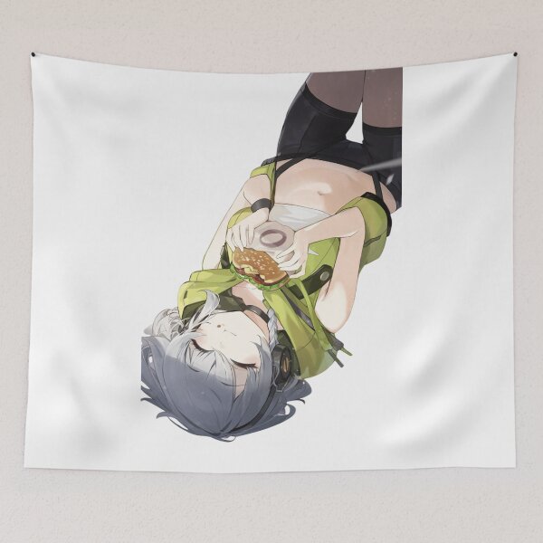 Item preview, Zenless Zone Zero Anby Eating Burger Upside Down designed and sold by KomiArts.