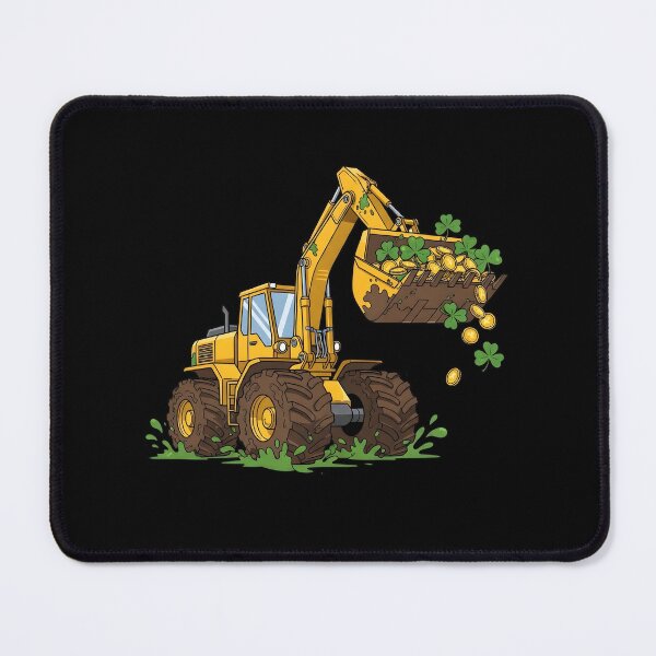 Item preview, St Patricks Day Excavator Construction Kids designed and sold by KroghDs.