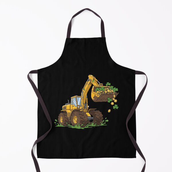 Item preview, St Patricks Day Excavator Construction Kids designed and sold by KroghDs.