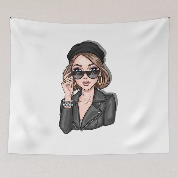 Item preview, Beautiful Girl with Modern Makeup – Trendy Digital Art Design designed and sold by Top Seller  Reviews  ⭐⭐⭐⭐⭐.