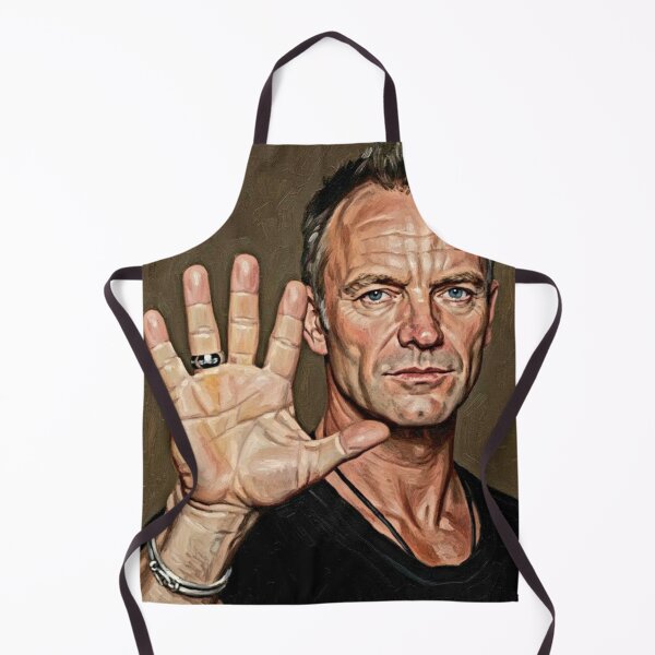 Item preview, The Message: Sting Soulful Lyrical Impasto Portrait designed and sold by Art's Diner.
