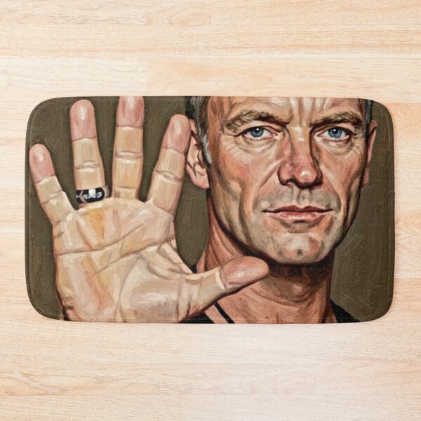 Item preview, The Message: Sting Soulful Lyrical Impasto Portrait designed and sold by Art's Diner.