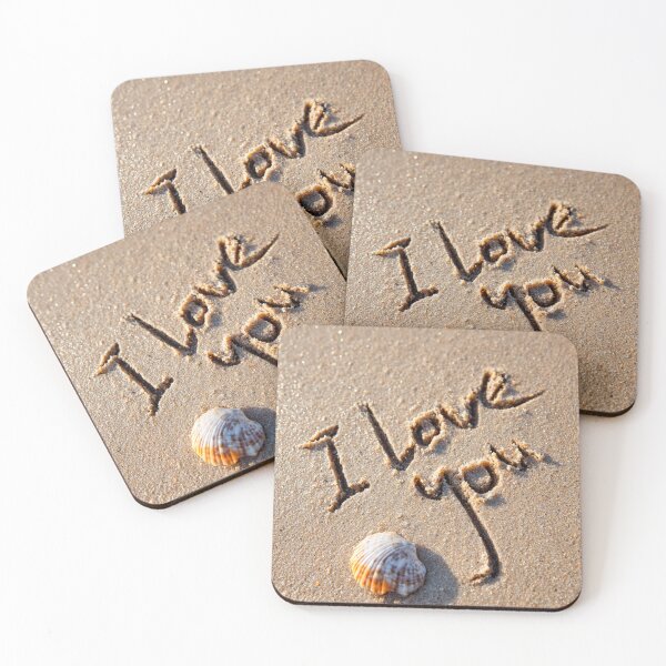 Item preview, Cursive Love Message In Beach Sand designed and sold by chase-thewave.