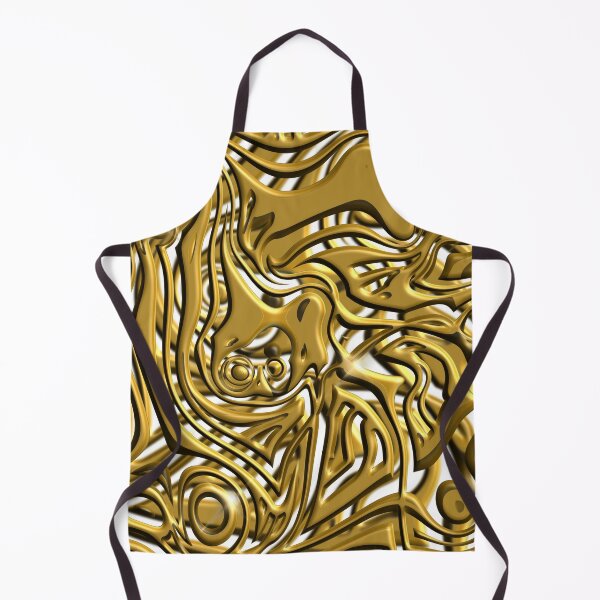 Aperçu de l'œuvre Œuvre d'art abstraite Golden Chaos créée et vendue par MSM Designs.