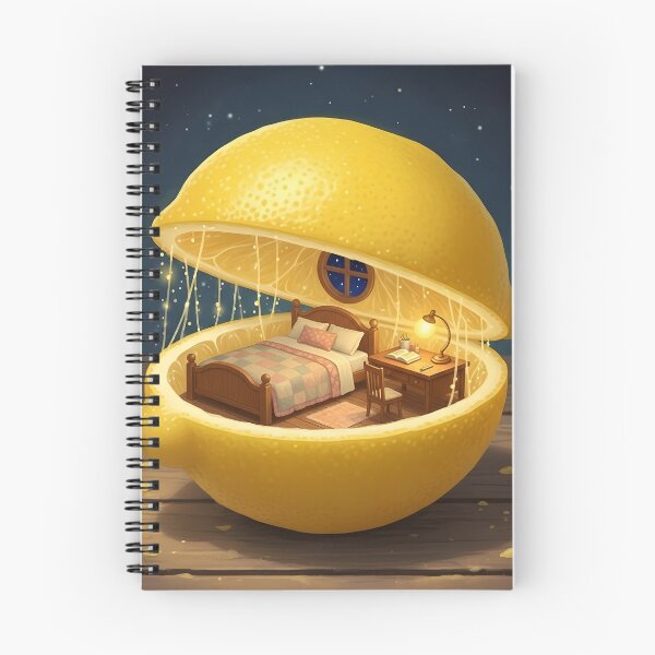 Item preview, This is Home - Cozy Room Inside a Lemon - Fantasy Art designed and sold by WowDezign.