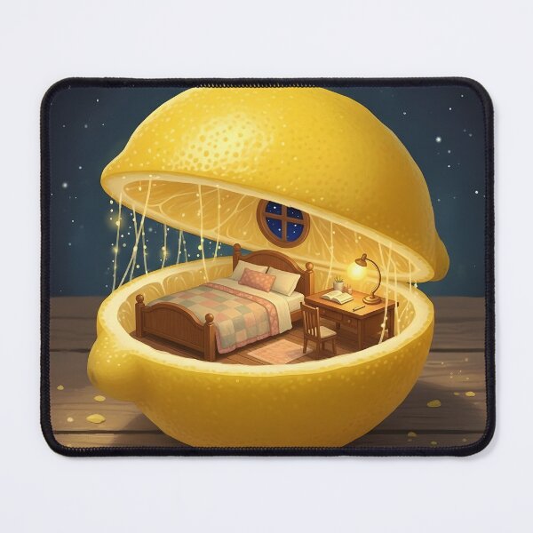 Item preview, This is Home - Cozy Room Inside a Lemon - Fantasy Art designed and sold by WowDezign.