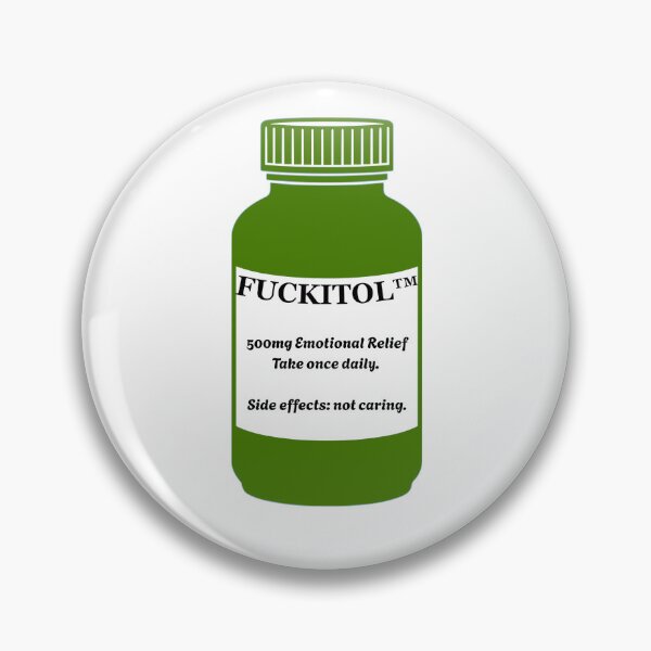 Item preview, Fuckitol - emotional relief sticker designed and sold by cafe-serpentine.