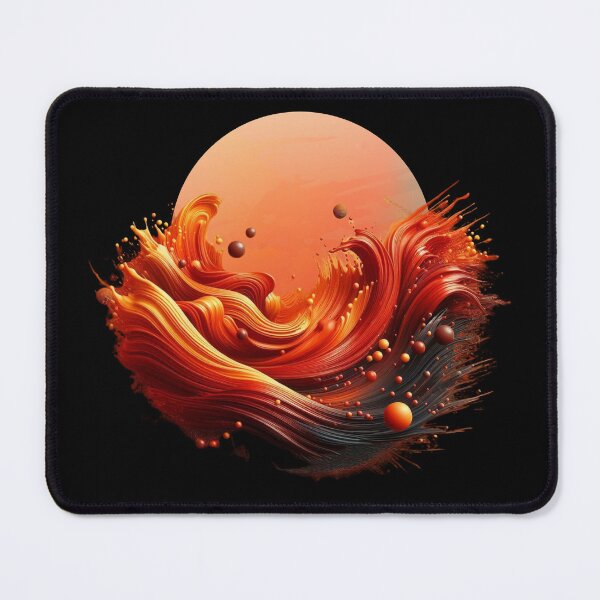 Item preview, Orange Energy Burst Modern Abstract Art designed and sold by Szpaku desart .
