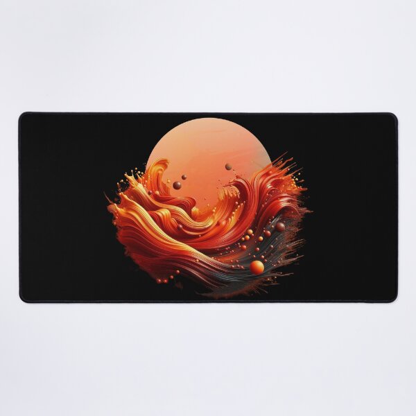 Item preview, Orange Energy Burst Modern Abstract Art designed and sold by Szpaku desart .