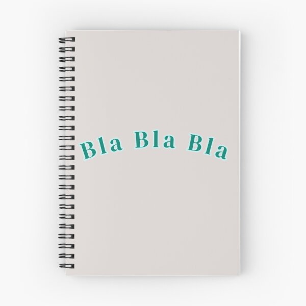 Item preview, Bla Bla Bla Blue Text Stickers Prints Posters Wall Art Magnet Home Coffee Cup Decoration TShirt Stationary Notebook Magnet Hat Kitchen Work School Office Redbubble Shop designed and sold by Saritas Boutique Shop.