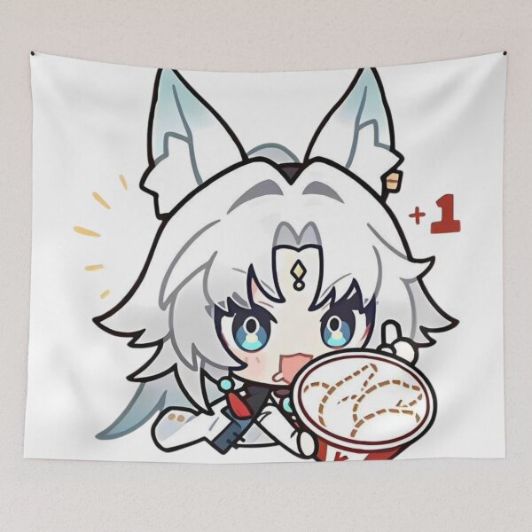 Item preview, Chibi Feixiao Eating KFC Honkai Star Rail designed and sold by KomiArts.
