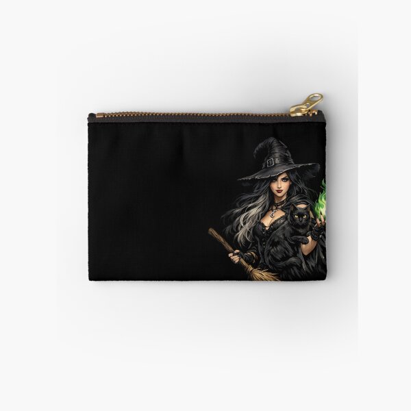 Item preview, Witch With Black Cat T-Shirt designed and sold by BsDrip.