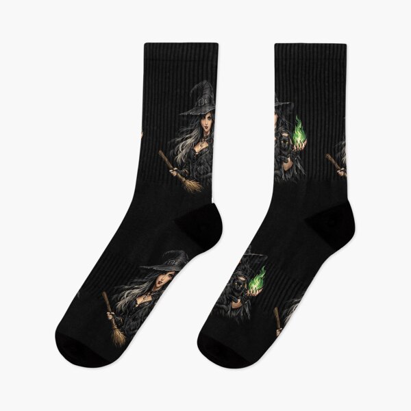 Item preview, Witch With Black Cat T-Shirt designed and sold by BsDrip.