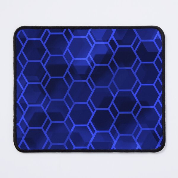 Item preview, Hexagonal Blue Pattern designed and sold by Andrew Hitchen.