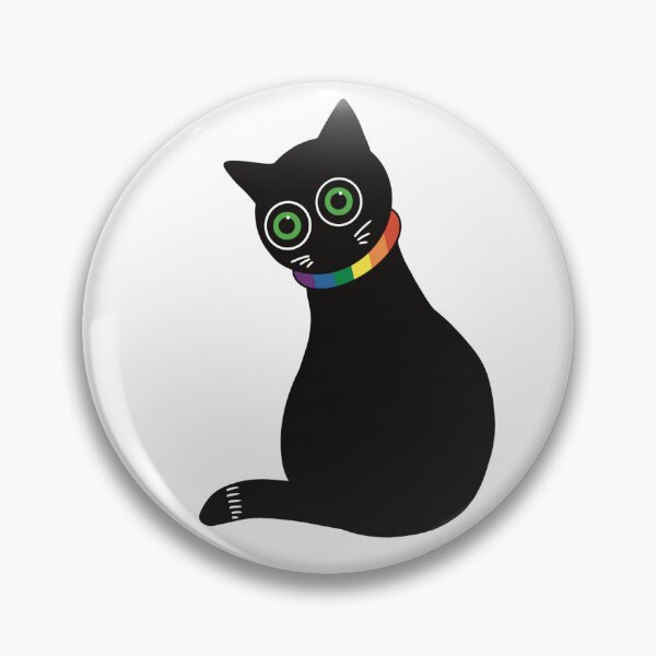 Item preview, Pride Kitty with Collar – Cute Kawaii LGBT Art designed and sold by StickemandPeel.