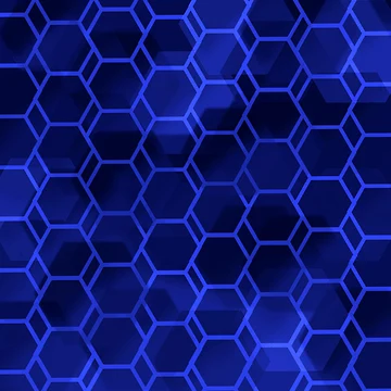 Artwork thumbnail, Hexagonal Blue Pattern by Andrew  Hitchen