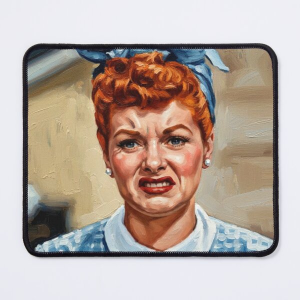 Item preview, The Queen of Comedy: Lucille Ball Iconic Expression Portrait designed and sold by Art's Diner.