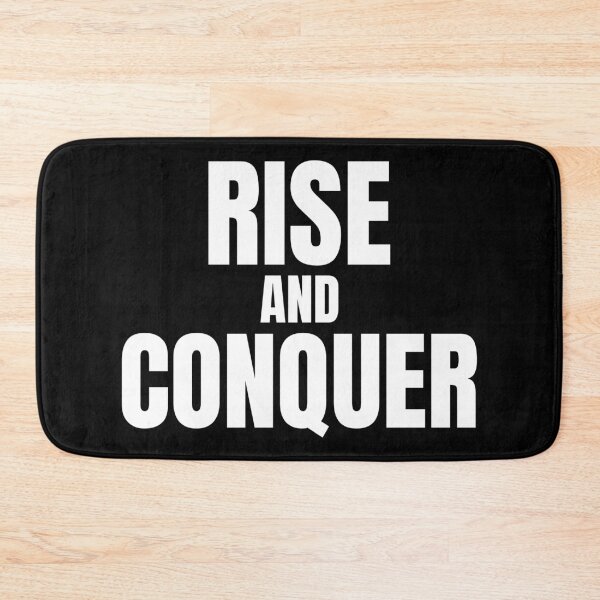 Item preview, Rise And Conquer Motivational Quote designed and sold by BeBraveStudio.