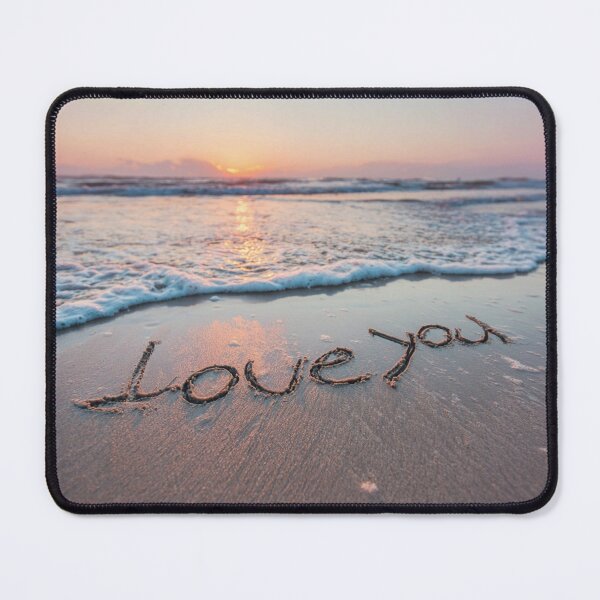 Item preview, I Love You Script In Wide Coastal Sunset designed and sold by chase-thewave.