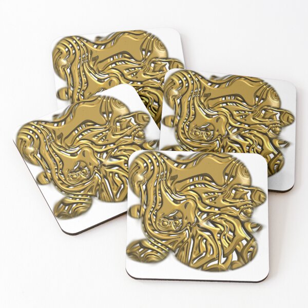 Item preview, Golden Chaos Bubble Abstract ArtWork designed and sold by MSM Designs.