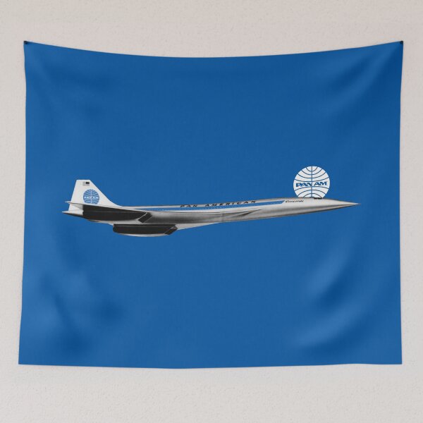 Item preview, Airline Supersonic Concorde Pan Am "golden age of Flying" Retro designed and sold by LilacFrost.