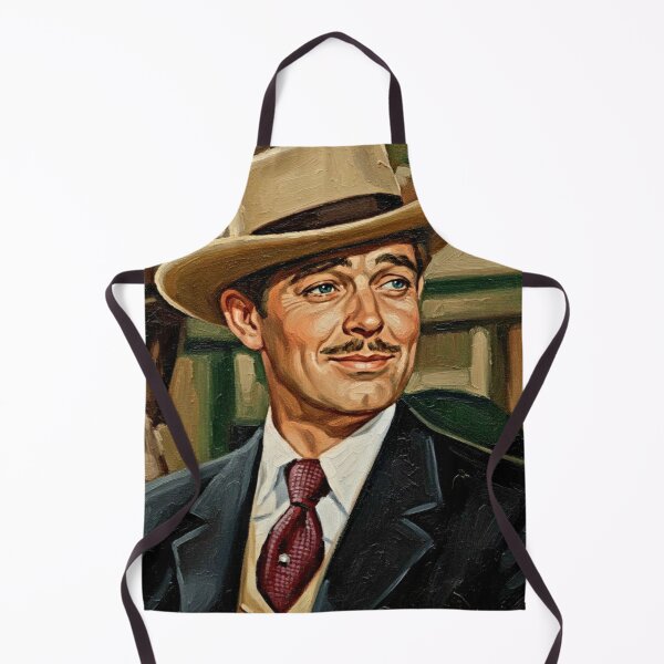 Item preview, The King of Hollywood: Clark Gable Suave Impasto Portrait designed and sold by Art's Diner.
