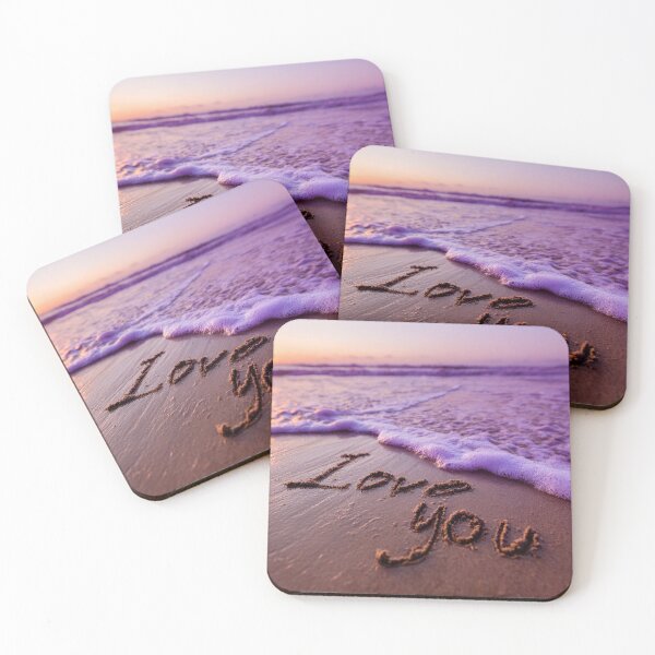 Item preview, Love You Handwritten In Purple Shoreline Sand designed and sold by chase-thewave.