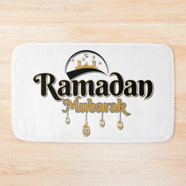 Item preview, Golden Ramadan Mubarak Mosque Typography designed and sold by Khadigadesings.