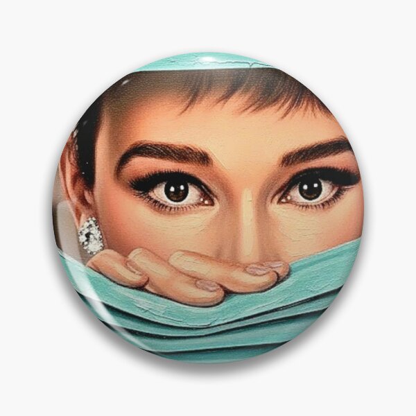 Item preview, Tiffany Peak: Audrey Hepburn Impasto Venetian Portrait designed and sold by Art's Diner.