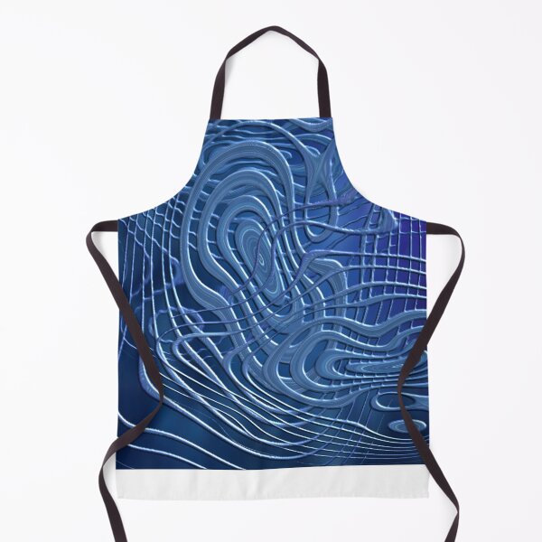 Aperçu de l'œuvre Œuvre d'art abstraite Chaos bleu créée et vendue par MSM Designs.